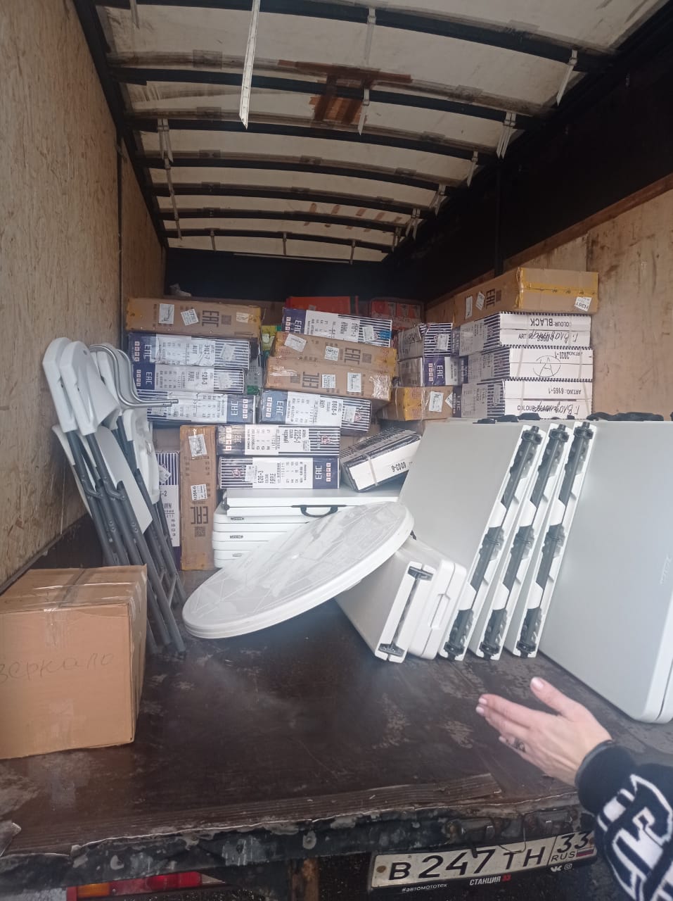 Обувь и торговое оборудование из Владимир в Тейково